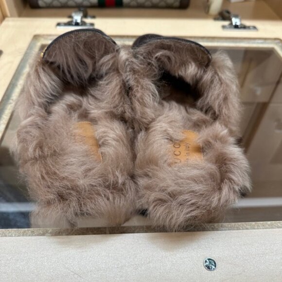 Gucci Brown Web Accent Leather Mules Size 9 - Picture 4 of 7